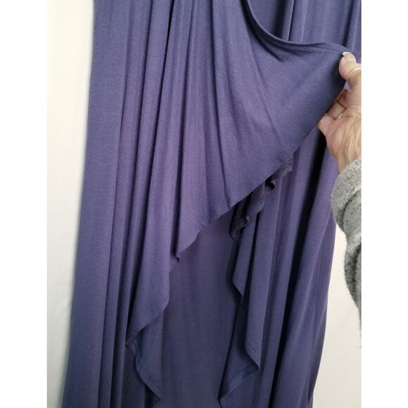 NWT's - LulaRoe Cardigan KIMONO Shirley Navy Blue Color Water Fall Front Size S - Picture 2 of 8